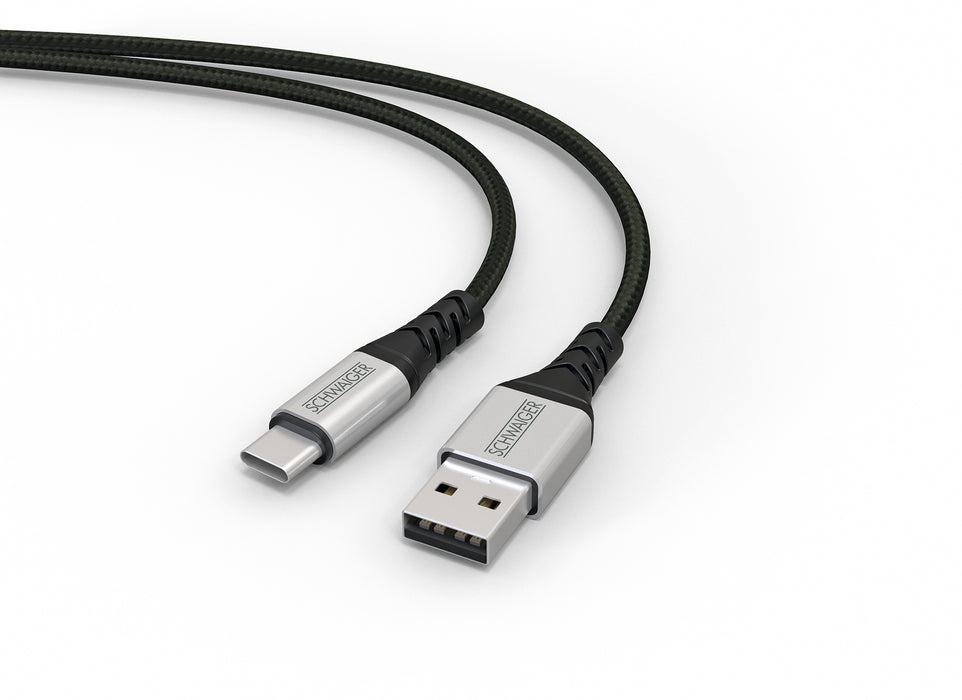Schwaiger USB-C auf USB-A Kabel extrem reißfest 1,2 m Blitzangebot