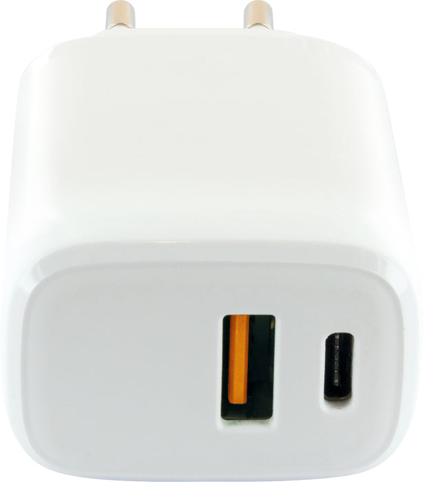 Schwaiger Schnell-Ladegerät mit USB-C + USB-A Große Rabatte