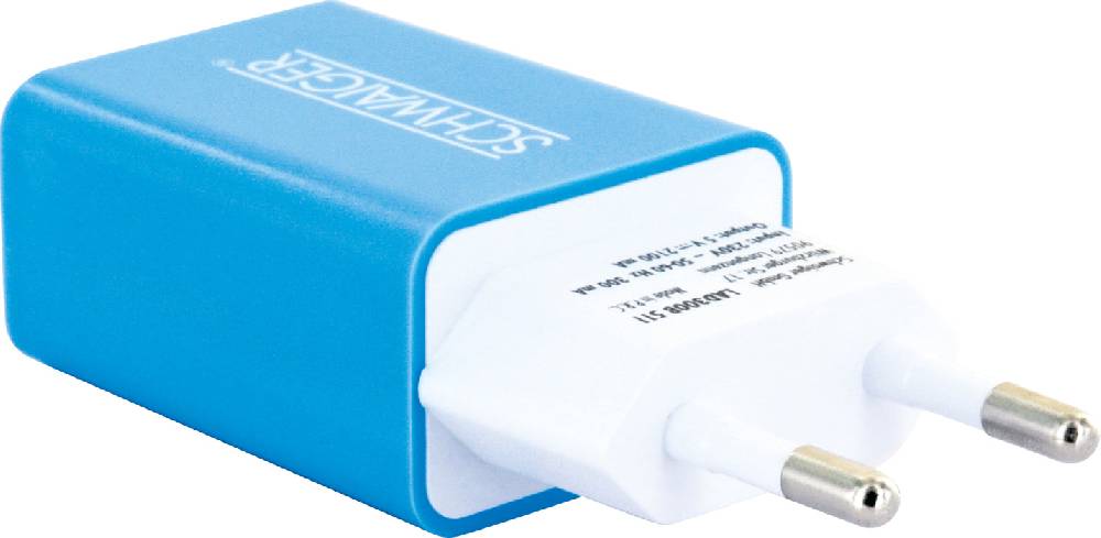 Schwaiger Ladegerät USB 2.0 A Pink/Blau Sonderangebote
