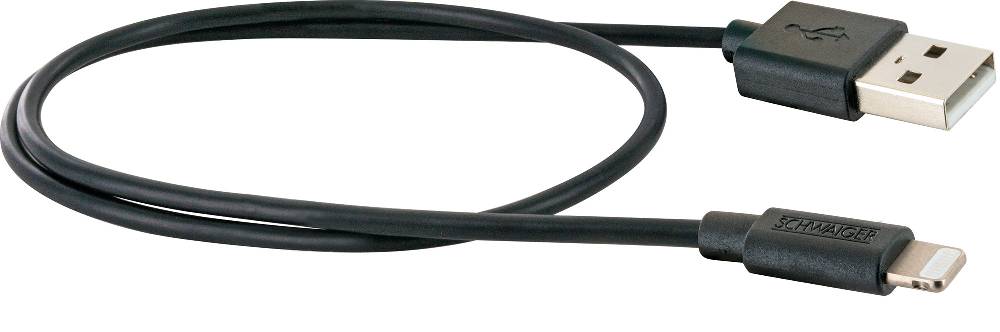 Schwaiger Lightning auf USB-A Kabel 0,5 m Neueste Stile