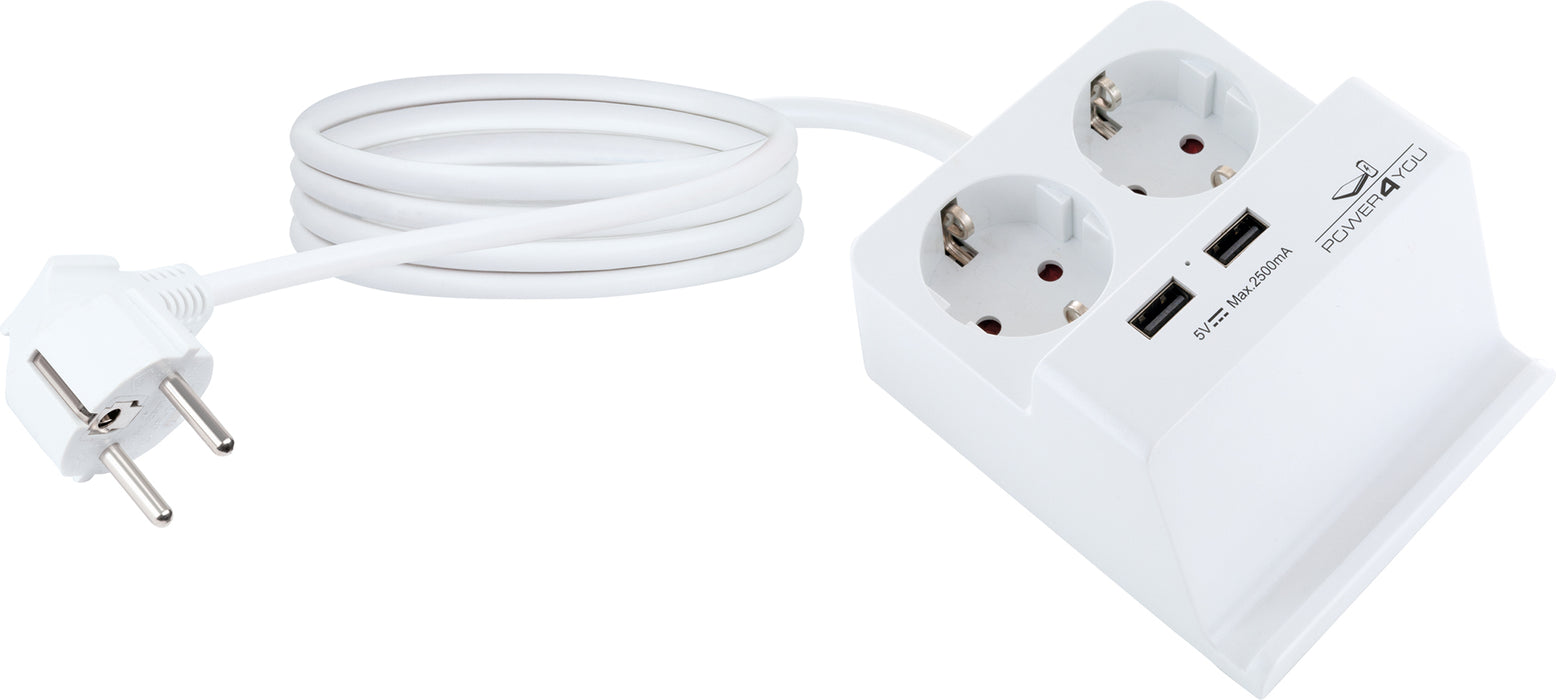 Schwaiger Smartphone-Halter mit 2x Steckdose + 2x USB 2.0 A Bis zu 65% Rabatt