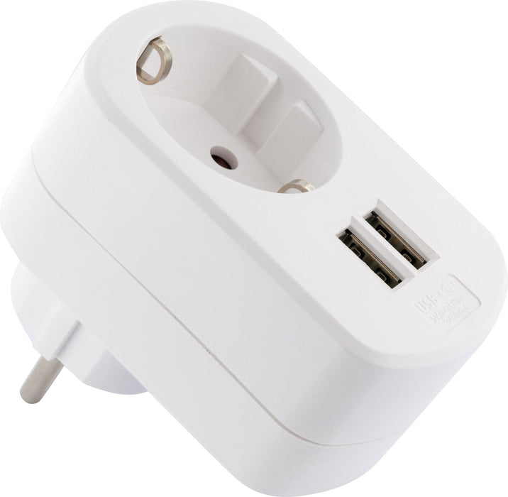 Schwaiger Ladegerät mit Steckdose + 2x USB-A Rabatte dieses Monats