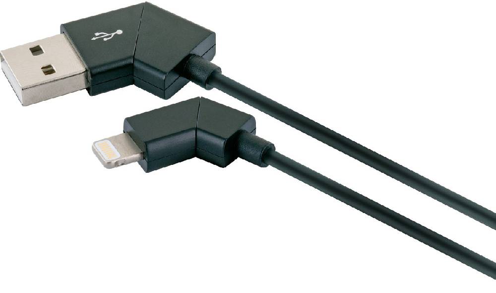 Schwaiger Lightning auf USB-A Kabel drehbare Stecker 1,2 m 2025