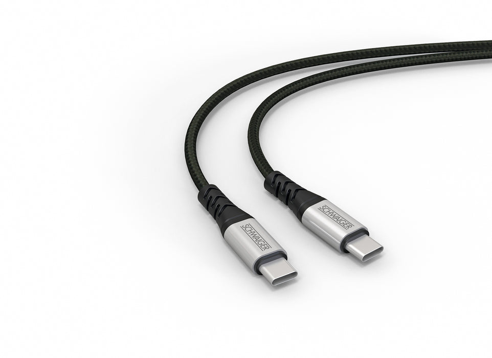 Schwaiger USB-C auf USB-C/Lightning Kabel extrem reißfest 1,2 m Begrenztes Angebot