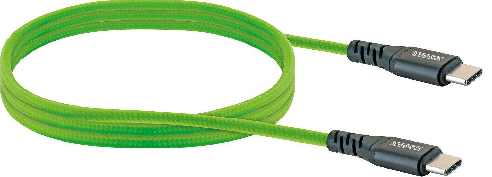 Schwaiger USB-C auf USB-C Kabel rot/grün/blau 1,2 m Online Shopping