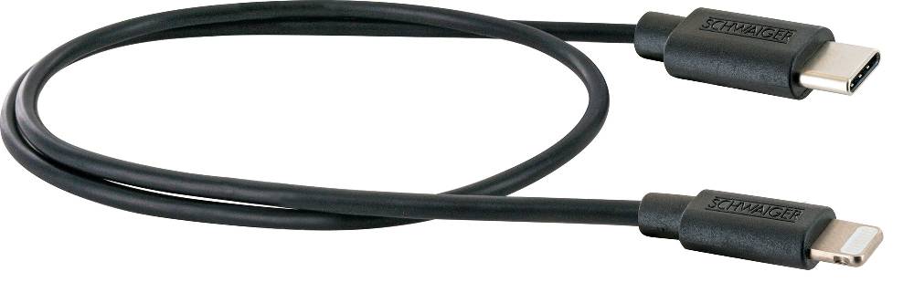 Schwaiger Lightning auf USB-C Kabel 0,5 m Black Friday
