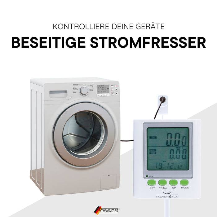 Schwaiger Energiekostenmessgerät mit verlängertem Display Neueste Mode