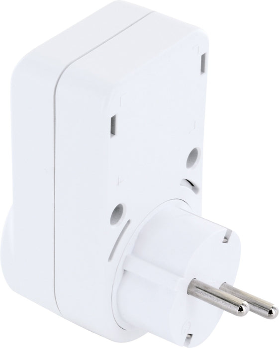 Schwaiger Steckdosenadapter mit 2 USB-A Slots 360° drehbar Riesige Ersparnisse