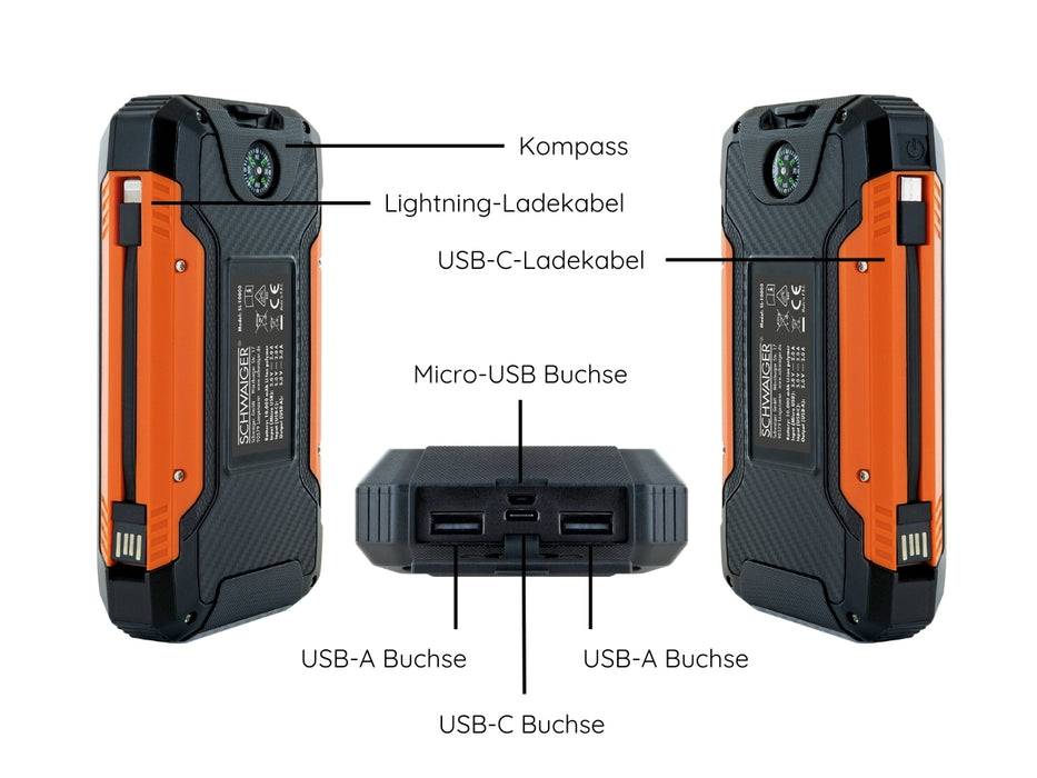 Schwaiger Solar Powerbank 10.000 mAh Wochenangebot