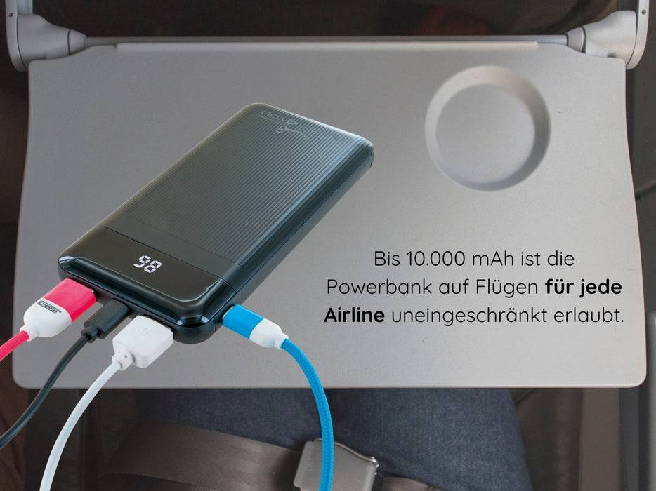 Schwaiger Powerbank mit Kapazitätsanzeige 10000 mAh Kostenlose Rückgabe