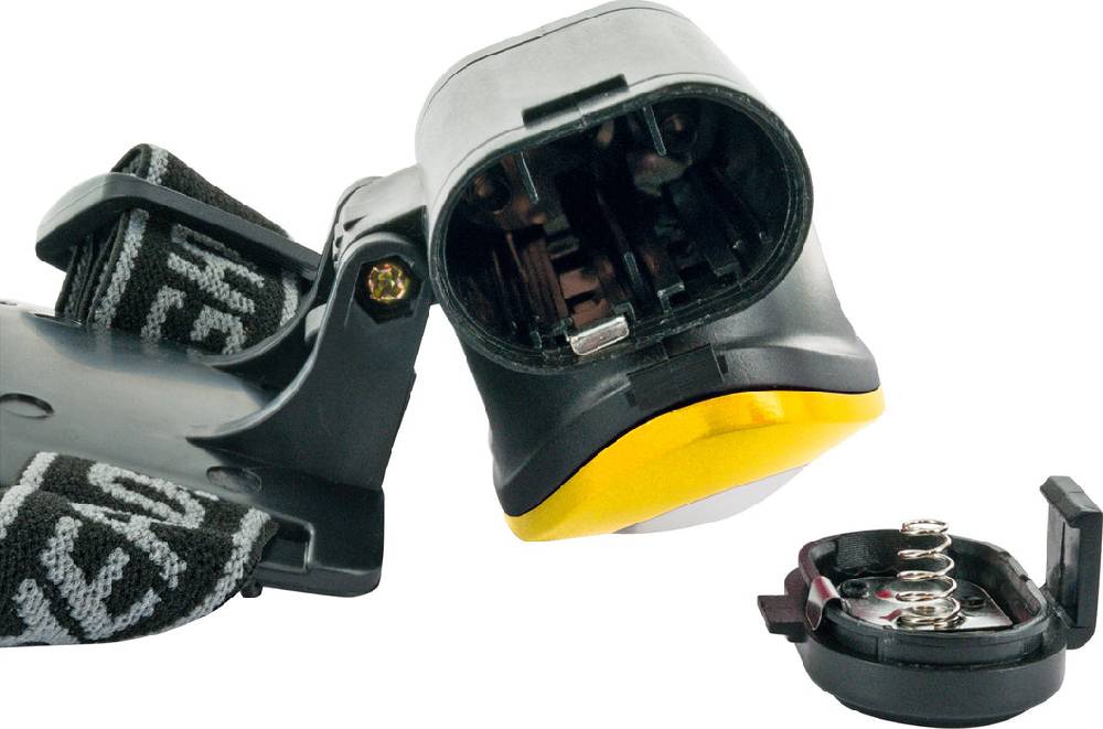 Schwaiger Stirnlampe mit Kopfband & 3 Betriebsmodi Gelb Begrenzte Freigabe