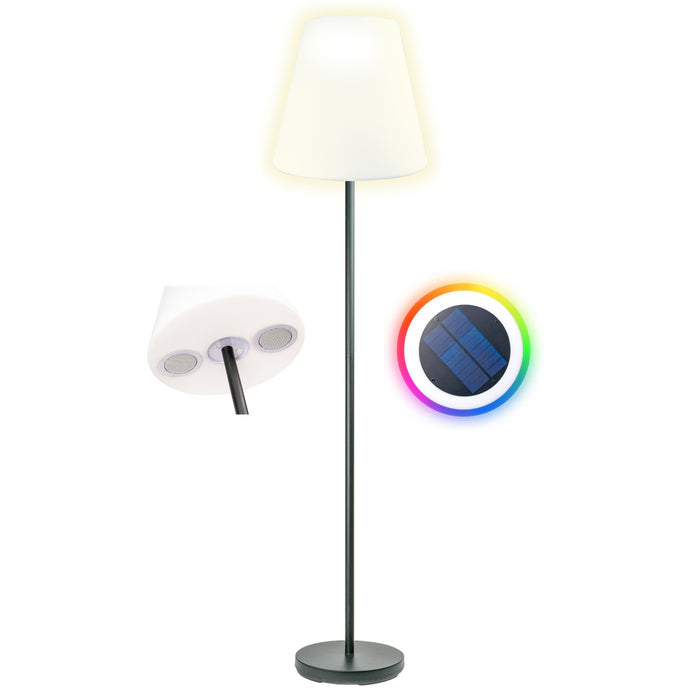 Schwaiger Solar-Stehleuchte mit Lautsprecher 1,5 m RGB Letzter Tag