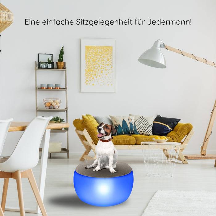 Schwaiger Sitzhocker aufblasbar mit Leuchteinheit Sonderangebot der Fabrik