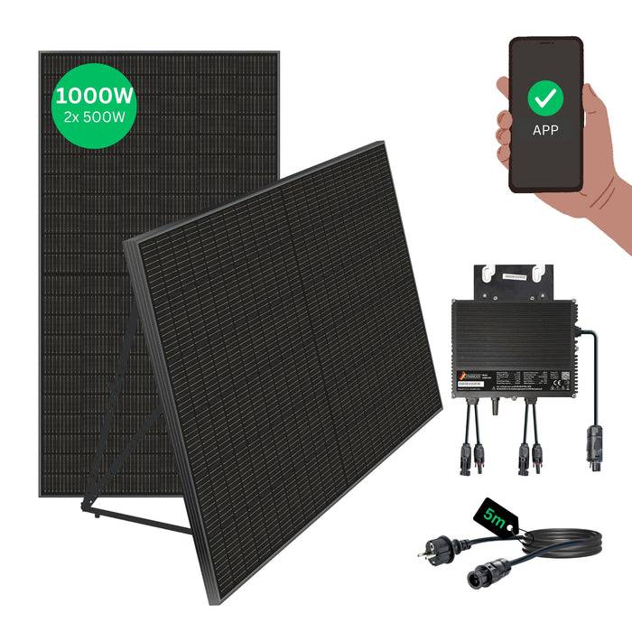 Schwaiger Solaranlage 2er Set bifazial Full Black 1000Wp zollfrei
