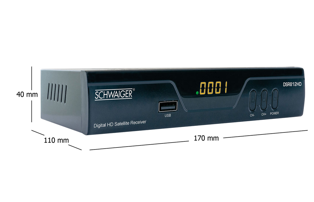 Schwaiger SAT-Receiver digital FULL HD FTA vorprogrammiert Online Shopping