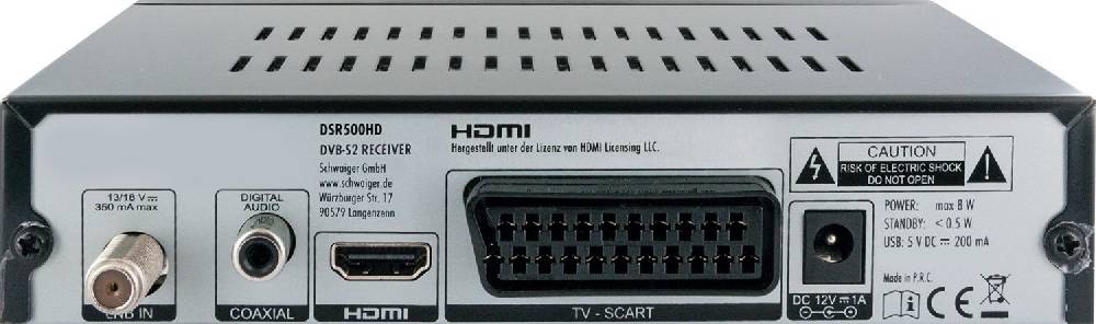 Schwaiger SAT-Receiver digital FULL HD FTA vorprogrammiert Preisnachlass