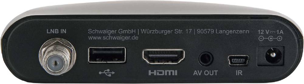 Schwaiger SAT-Receiver digital FULL HD FTA vorprogrammiert Cyber Monday