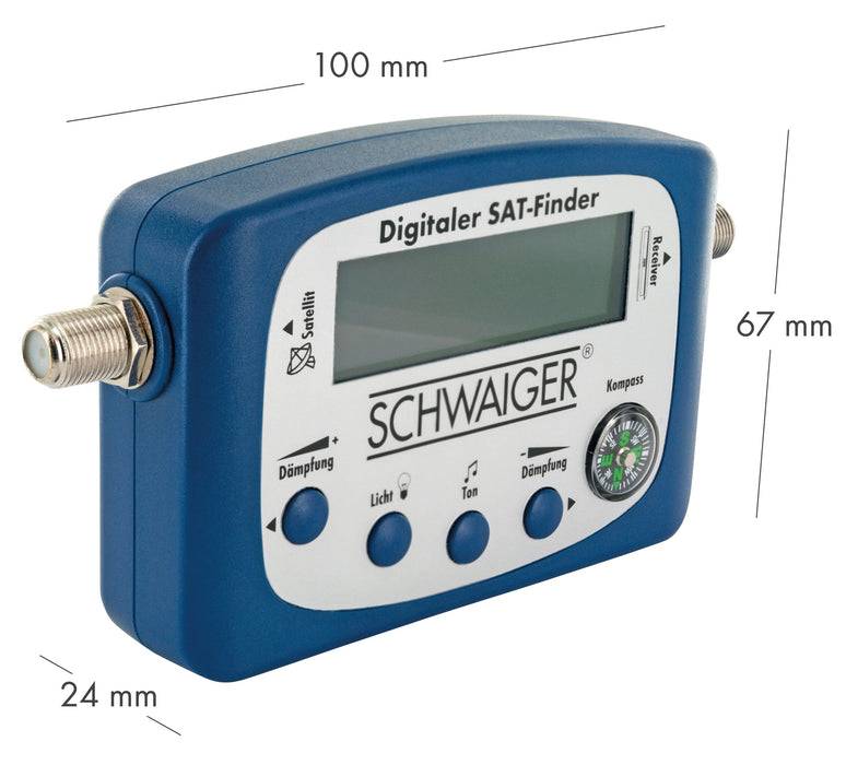 Schwaiger SAT-Finder mit LCD-Display Lagerräumung