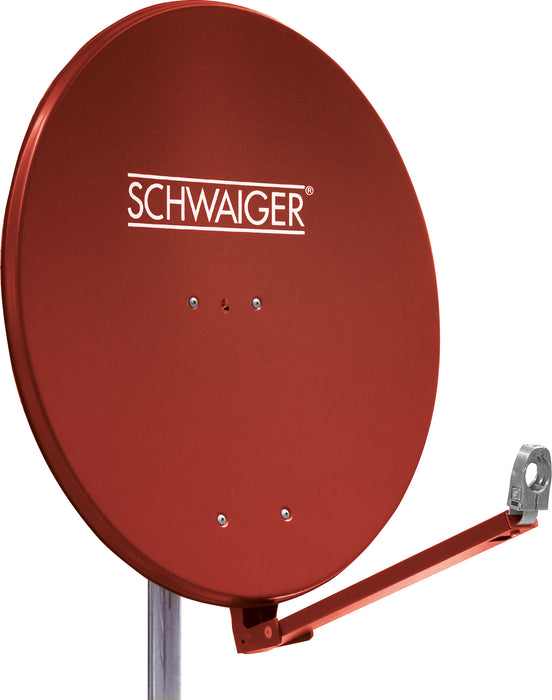 Schwaiger Satellitenanlage Set Ziegelrot Aluminium 88 cm Heißer Verkauf