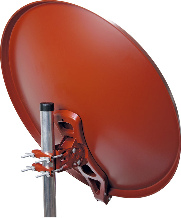 Schwaiger Satellitenanlage Set Ziegelrot Aluminium 88 cm Heißer Verkauf
