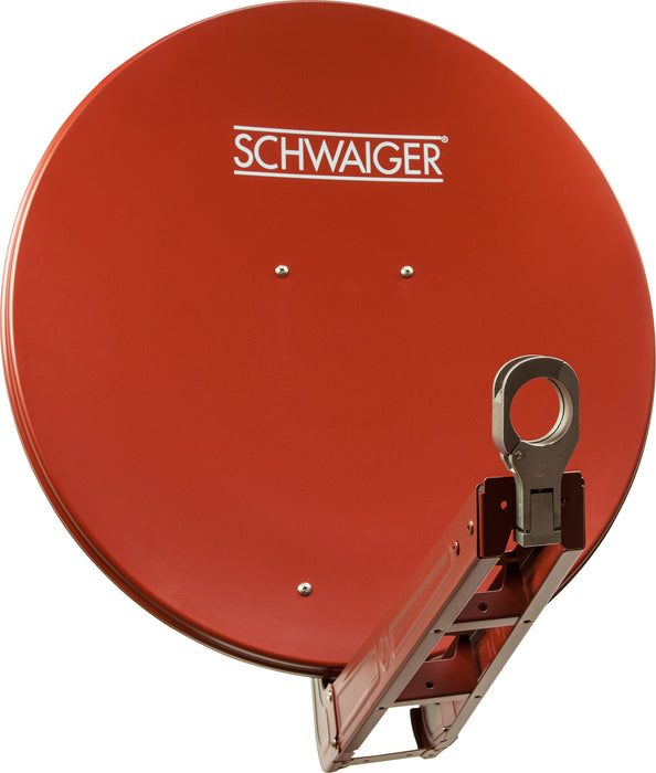 Schwaiger Satellitenanlage Set Ziegelrot Aluminium 75 cm Top Angebot