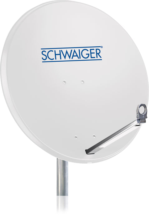 Schwaiger Satellitenanlage Set Weiß Aluminium 75 cm Online Outlet
