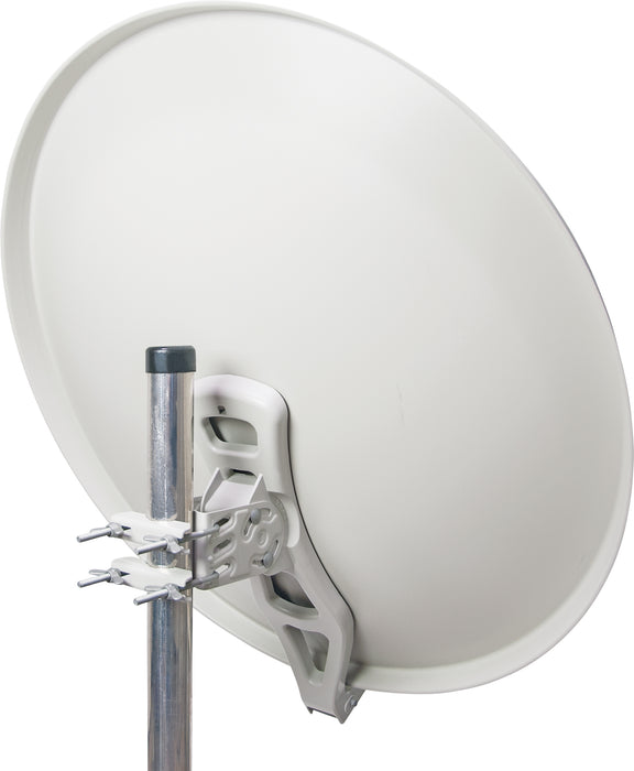 Schwaiger Satellitenanlage Set Weiß Aluminium 88 cm Zeitlich begrenztes Angebot
