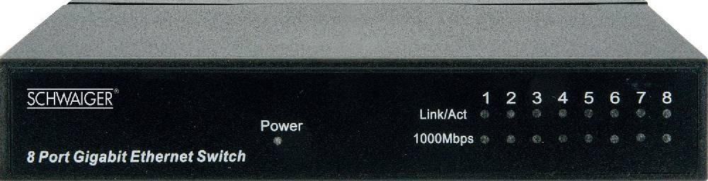 Schwaiger 8-Port Netzwerk Switch Super Sparpreis