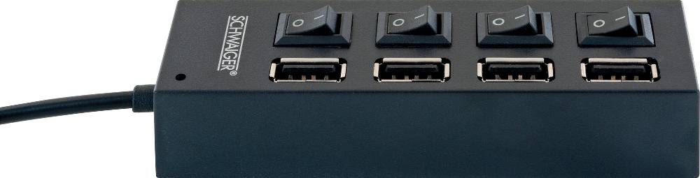 Schwaiger USB Hub, 4-fach Zeitbegrenzte Promotion