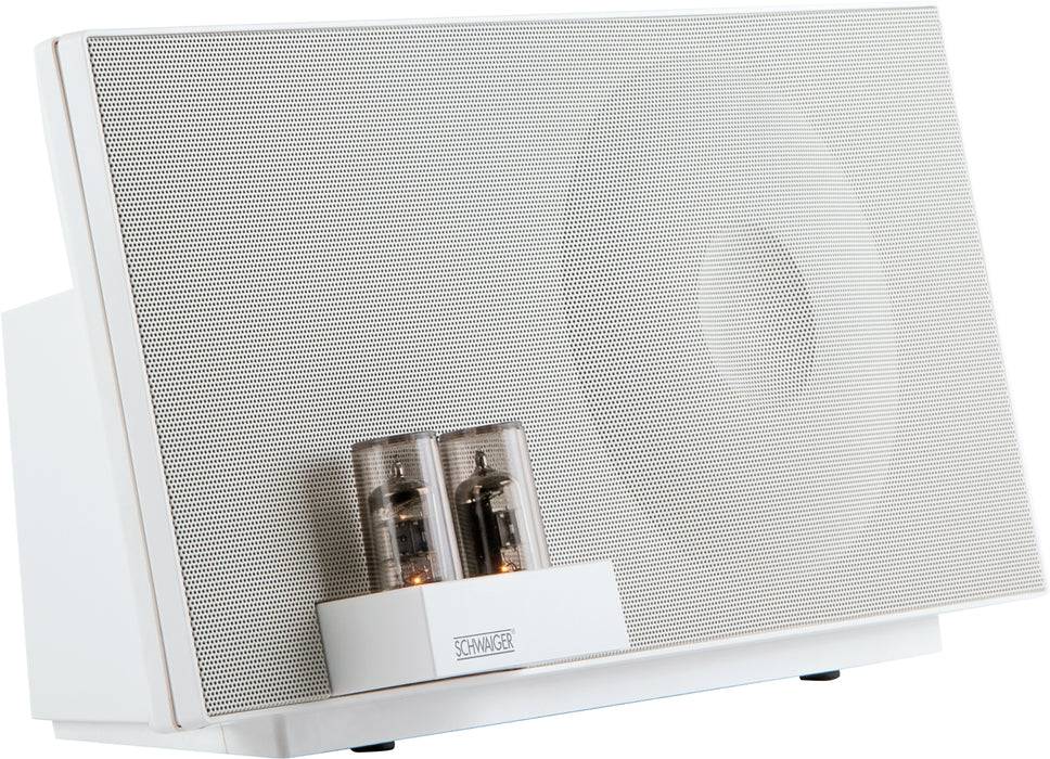 Schwaiger Hybrid Hi-Fi Lautsprechersystem mit Vakuum Röhrenverstärker (Bluetooth, NFC, AUX, USB, etc.) Kostenloser Versand
