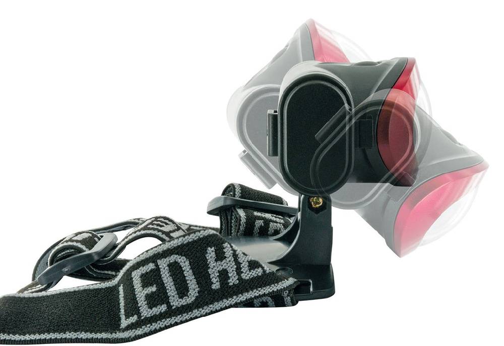 Schwaiger Stirnlampe mit Kopfband & 3 Betriebsmodi Rot Begrenzte Freigabe