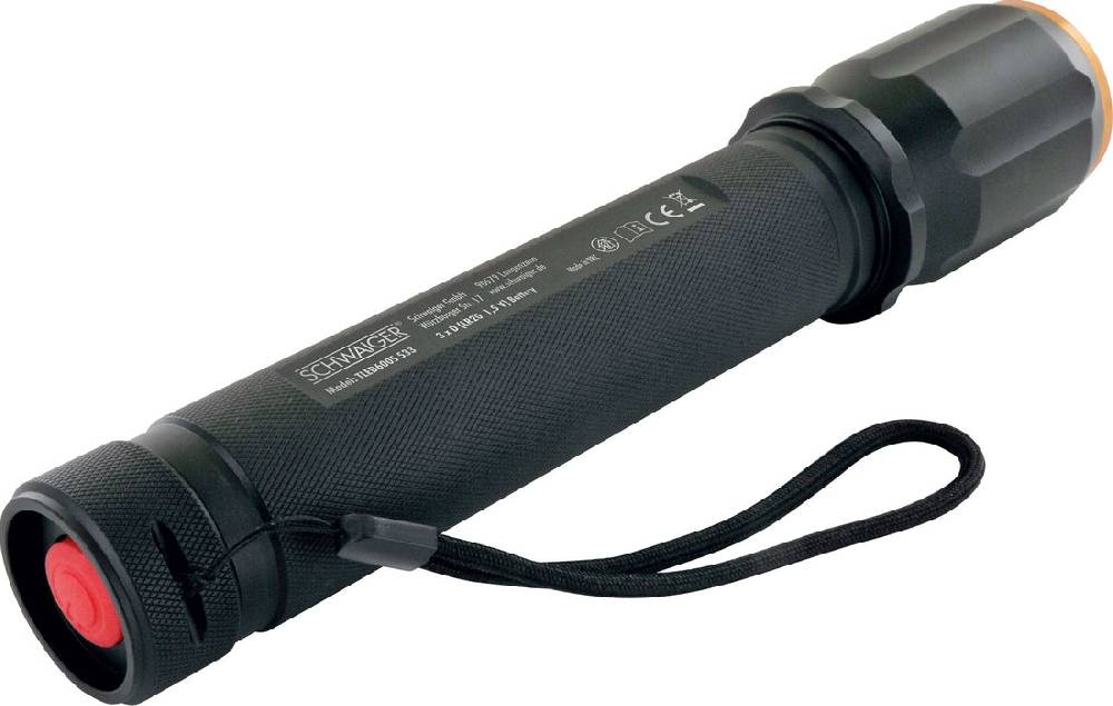 Schwaiger Taschenlampe mit Zoomfunktion Aluminium Sonderangebot der Fabrik