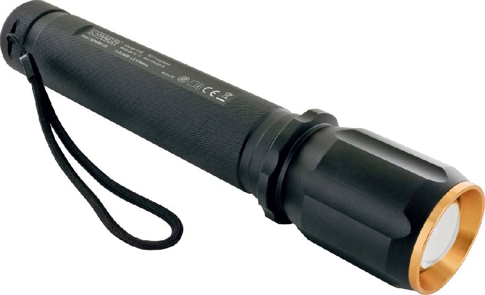 Schwaiger Taschenlampe mit Zoomfunktion Aluminium Sonderangebot der Fabrik