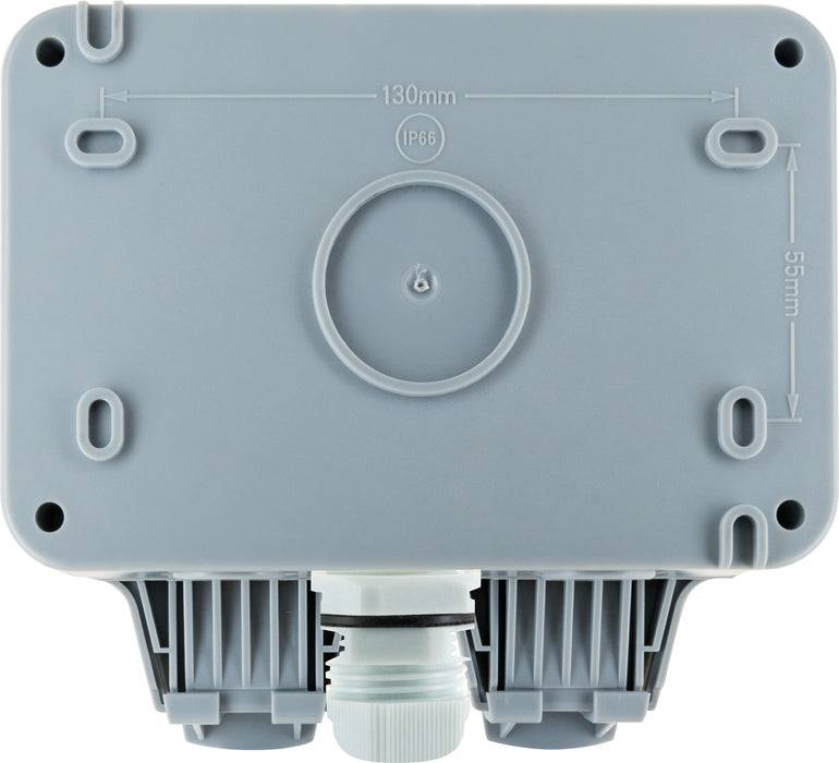 Schwaiger Außensteckdose für Winkelstecker 2-fach Black Friday Preise