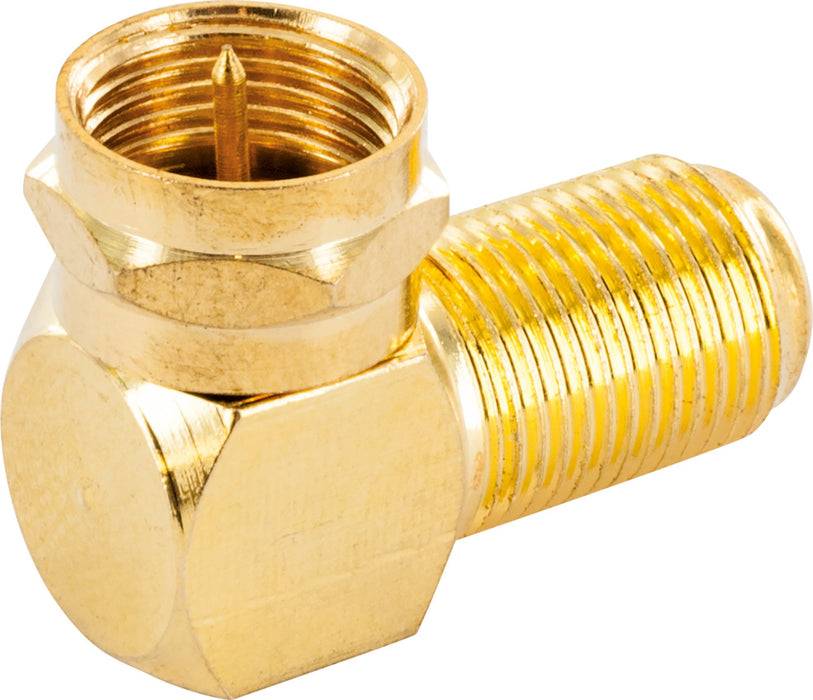 Schwaiger Winkeladapter F-Stecker auf F-Buchse gold Versandkostenfrei