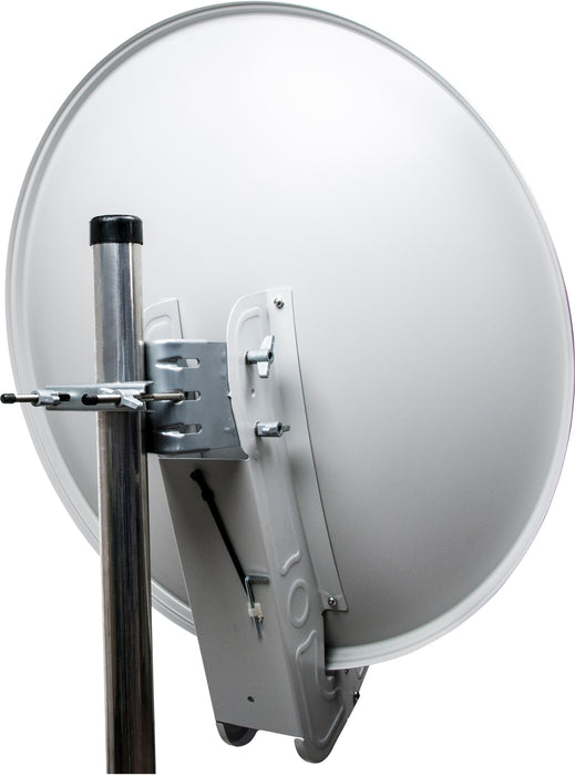 Schwaiger Satellitenanlage Set Weiß Aluminium 75 cm Großer Ausverkauf
