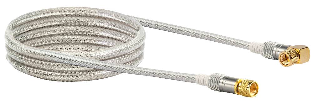 Schwaiger SAT-Anschlusskabel mit F-Winkelstecker 1,5 - 10 m 110 dB Flash Sale