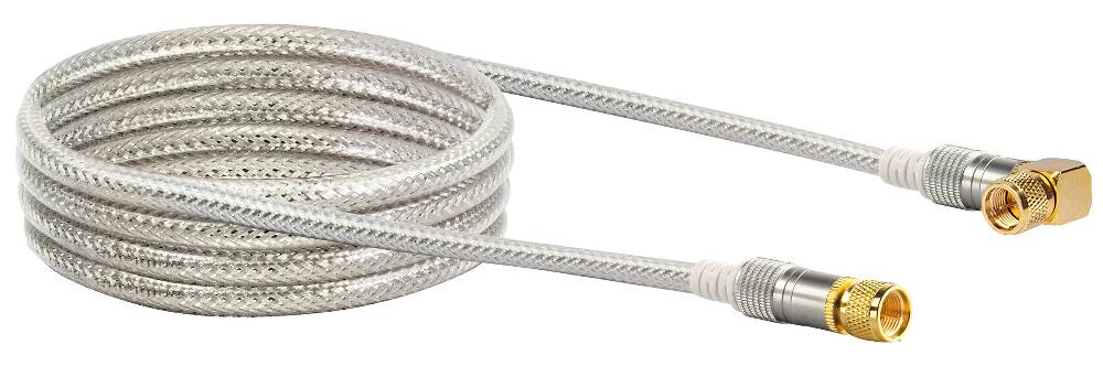 Schwaiger SAT-Anschlusskabel mit F-Winkelstecker 1,5 - 10 m 110 dB Flash Sale