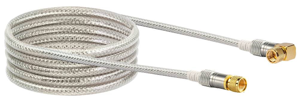 Schwaiger SAT-Anschlusskabel mit F-Winkelstecker 1,5 - 10 m 110 dB Flash Sale
