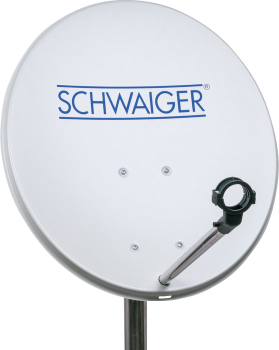 Schwaiger Satellitenanlage Set Weiß Stahl 55 cm Super Sparpreis