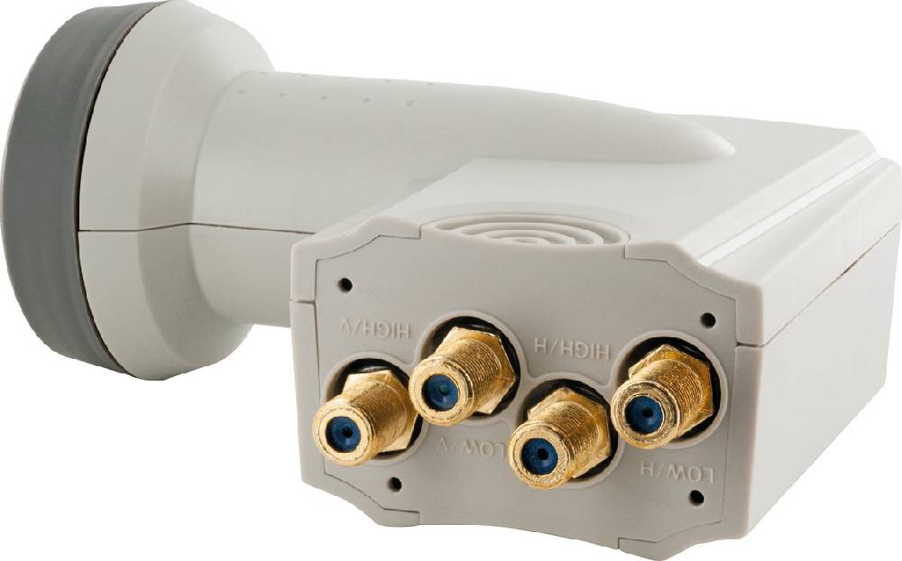 Schwaiger Quattro LNB digital SUN PROTECT hellgrau Neueste Stile