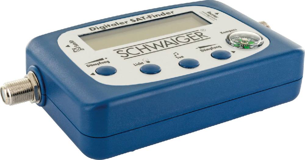 Schwaiger SAT-Finder mit LCD Display Letzter Tag