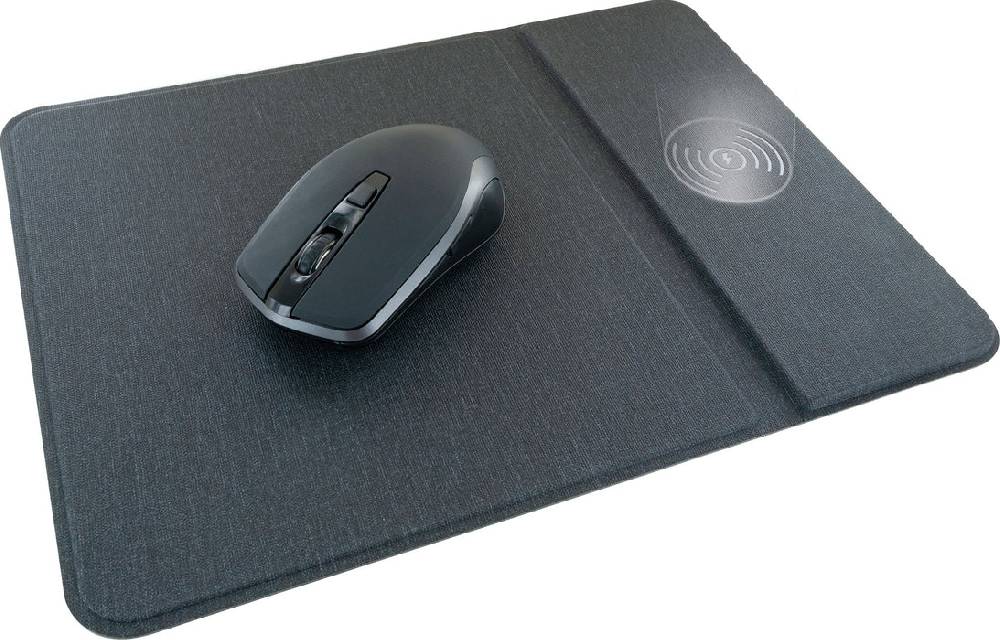 Schwaiger Kabellose PC-Maus mit QI-Mauspad