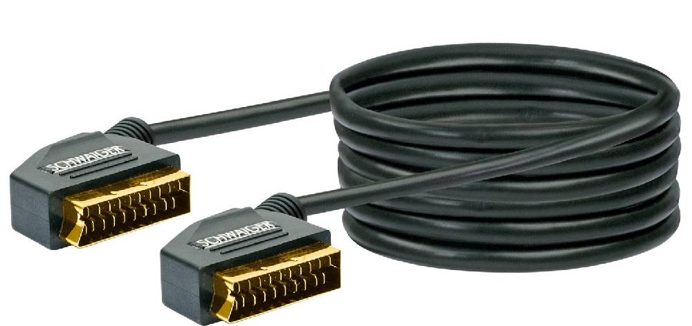 Schwaiger SCART Anschlusskabel (Ø 10 mm) Kostenloser Versand