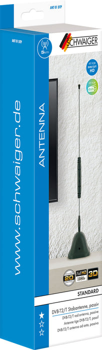 Schwaiger Stabantenne passiv DVB-T2 VHF UHF DAB+ UKW Begrenzte Freigabe