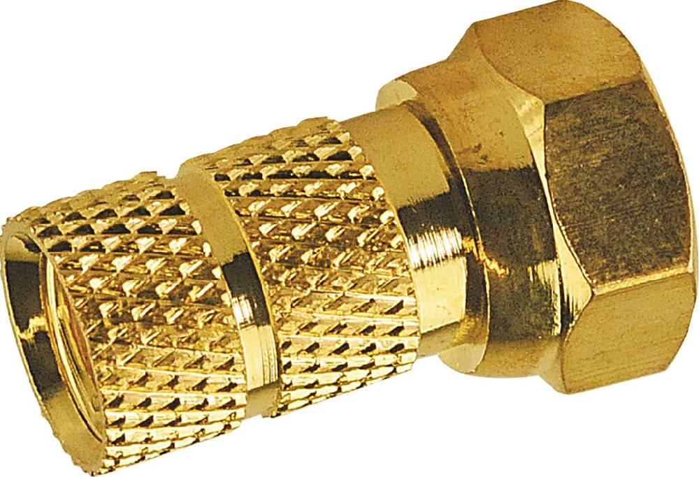 Schwaiger F-Aufdrehstecker 1/2 Stk. Ø 6,5 mm gold JETZT KAUFEN
