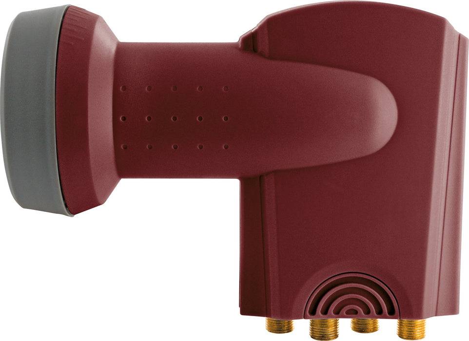 Schwaiger Quattro LNB digital SUN PROTECT ziegelrot Nur für heute