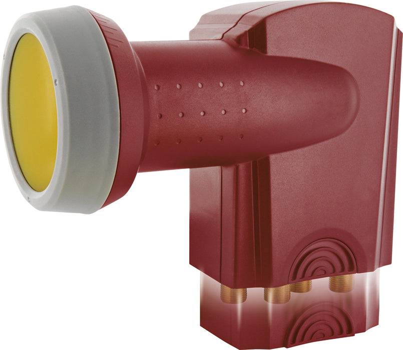 Schwaiger Quattro LNB digital SUN PROTECT ziegelrot Nur für heute