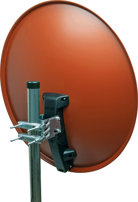 Schwaiger Satellitenanlage Set Ziegelrot Aluminium 80 cm Vierteljährliche Förderung