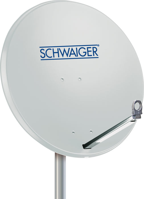 Schwaiger Satellitenschüssel Aluminium Weiß/Rot/Anthrazit 75 cm Super Rabatt